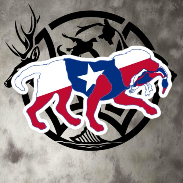 tx dog duck retrieve decal