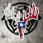 tx buck skull lone star flag