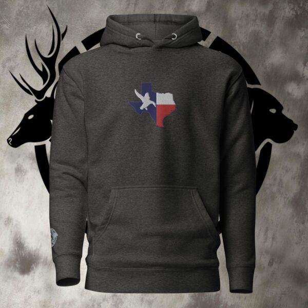 tx duck lone star flag unisex hoodie