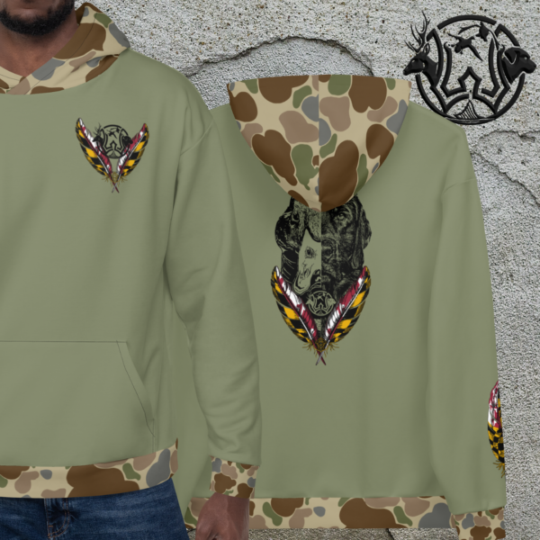 md duckdog black unisex hoodie