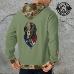 tx duckdog ol school camo trim unisex hoodie
