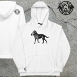 cbr chesapeake bay retriever white unisex hoodie