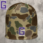 old school camo beanie