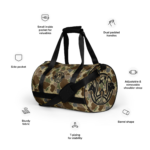 old school camo gym duffle bag