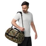 old school camo gym duffle bag