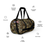 old school camo gym duffle bag