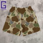 old school camo men's recycled athletic shorts
