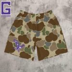 old school camo men's recycled athletic shorts