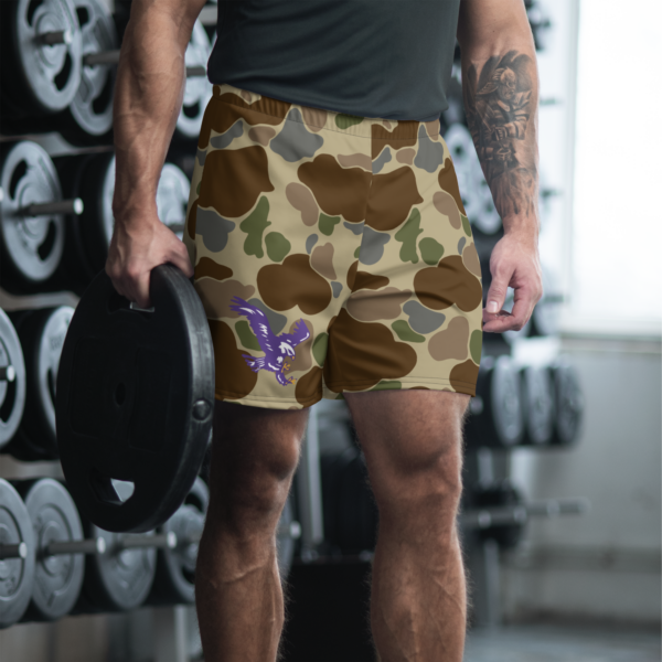 old school camo men's recycled athletic shorts