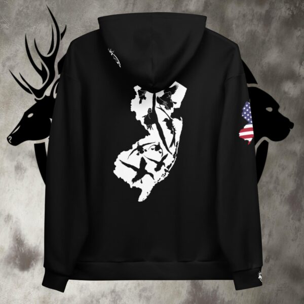 nj duck state black unisex hoodie