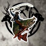 fly wrangler angler decal