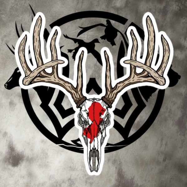 nj buck skull decal
