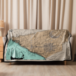 sc map sherpa blanket 60" x 80"