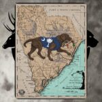 sc map chocolate lab sherpa blanket