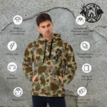 nj duck state old school camo unisex hoodie