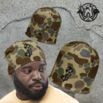 nj old school camo beanie